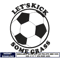 Let's kick some grass embroidery