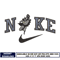 Logo nike batman embroidery design
