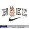 Logo nike Bingo dog embroidery design