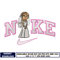 Logo Nike bride embroidery design