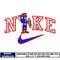 Logo nike Captain america embroidery design