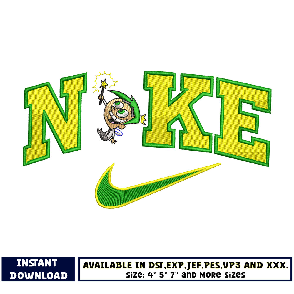 Logo Nike x Cosmo embroidery design