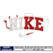 Logo nike devil embroidery design