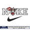 Logo nike kuromi embroidery design