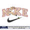 Logo Nike reindeer embroidery design