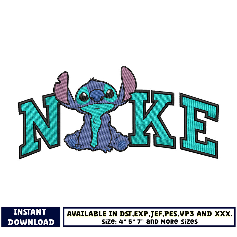 Logo Nike Stitch embroidery design