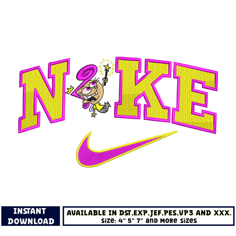 Logo Nike Wanda embroidery design