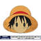 Luffy face embroidery design