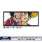 Luffy gear 4 half face embroidery design