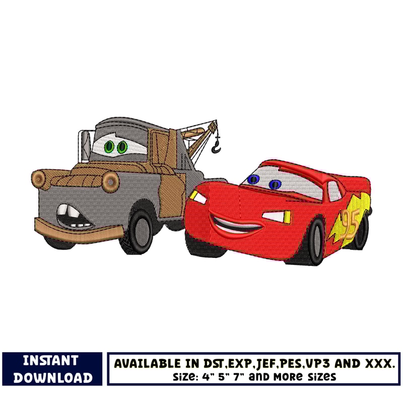 Mater and mcqueen embroidery design