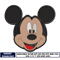 Mickey mouse face embroidery design (2)