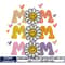 Mom flower embroidery