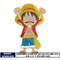 Monkey D. Luffy kid embroidery design