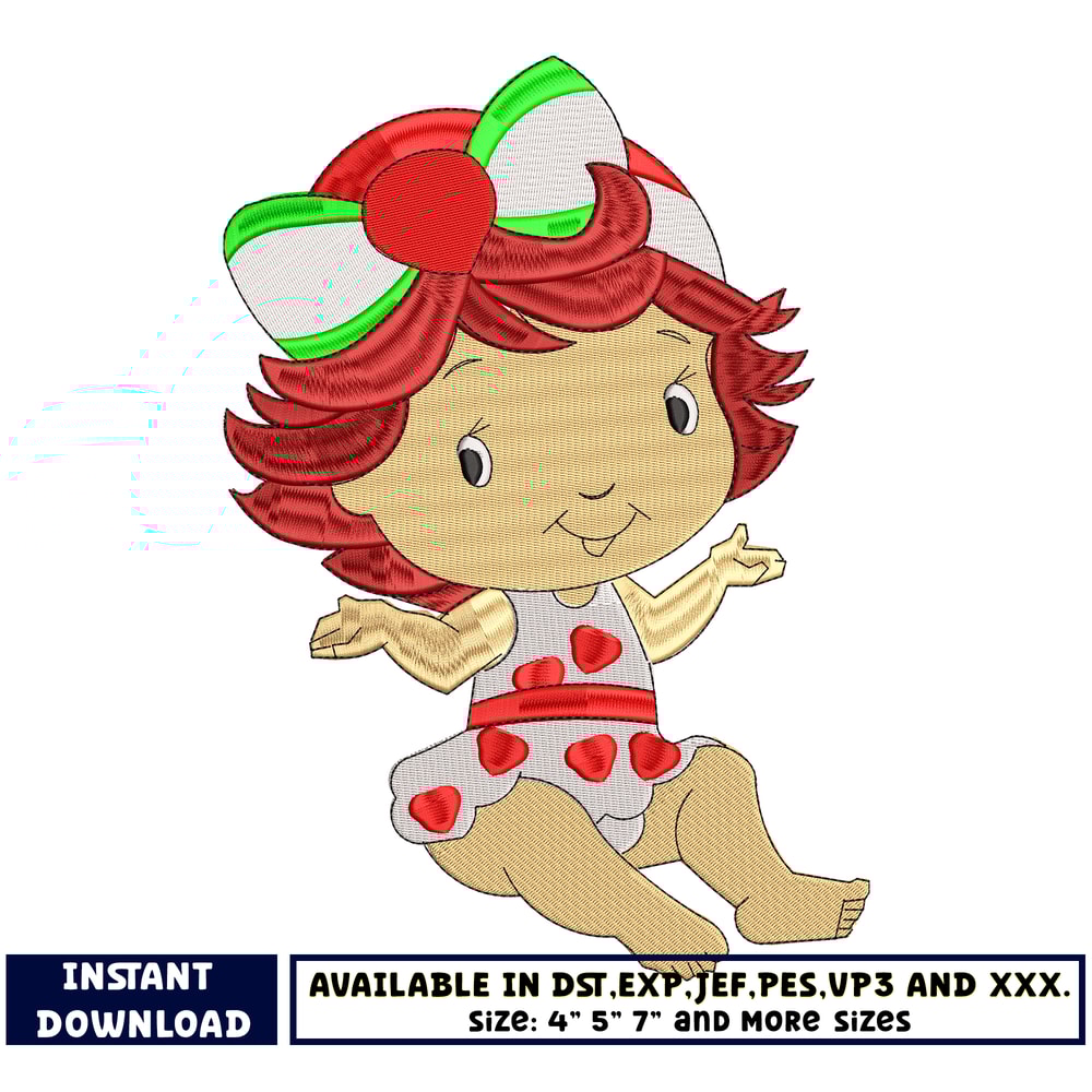 Moranguinho embroidery design