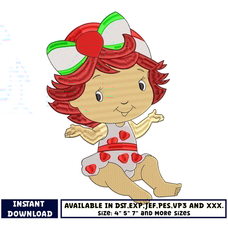 Moranguinho embroidery design