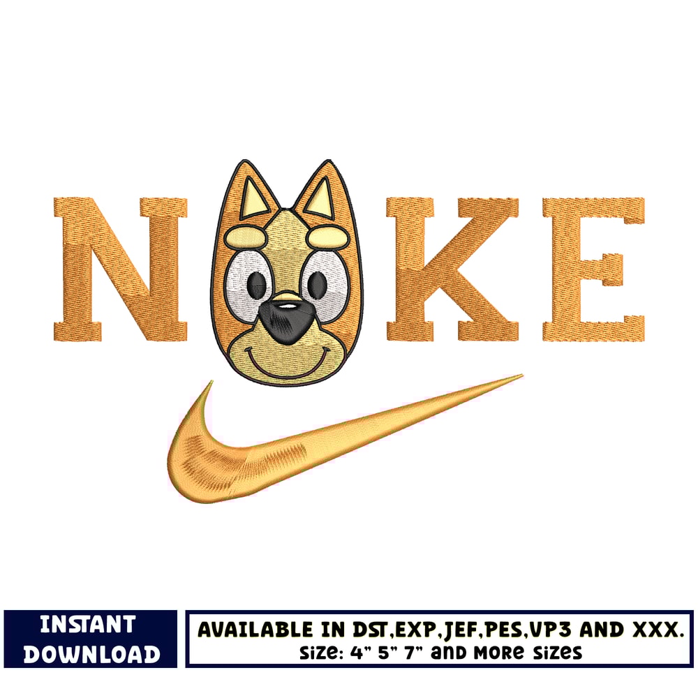 Nike bingo head embroidery design