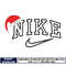 Nike x chrismas hat embroidery design
