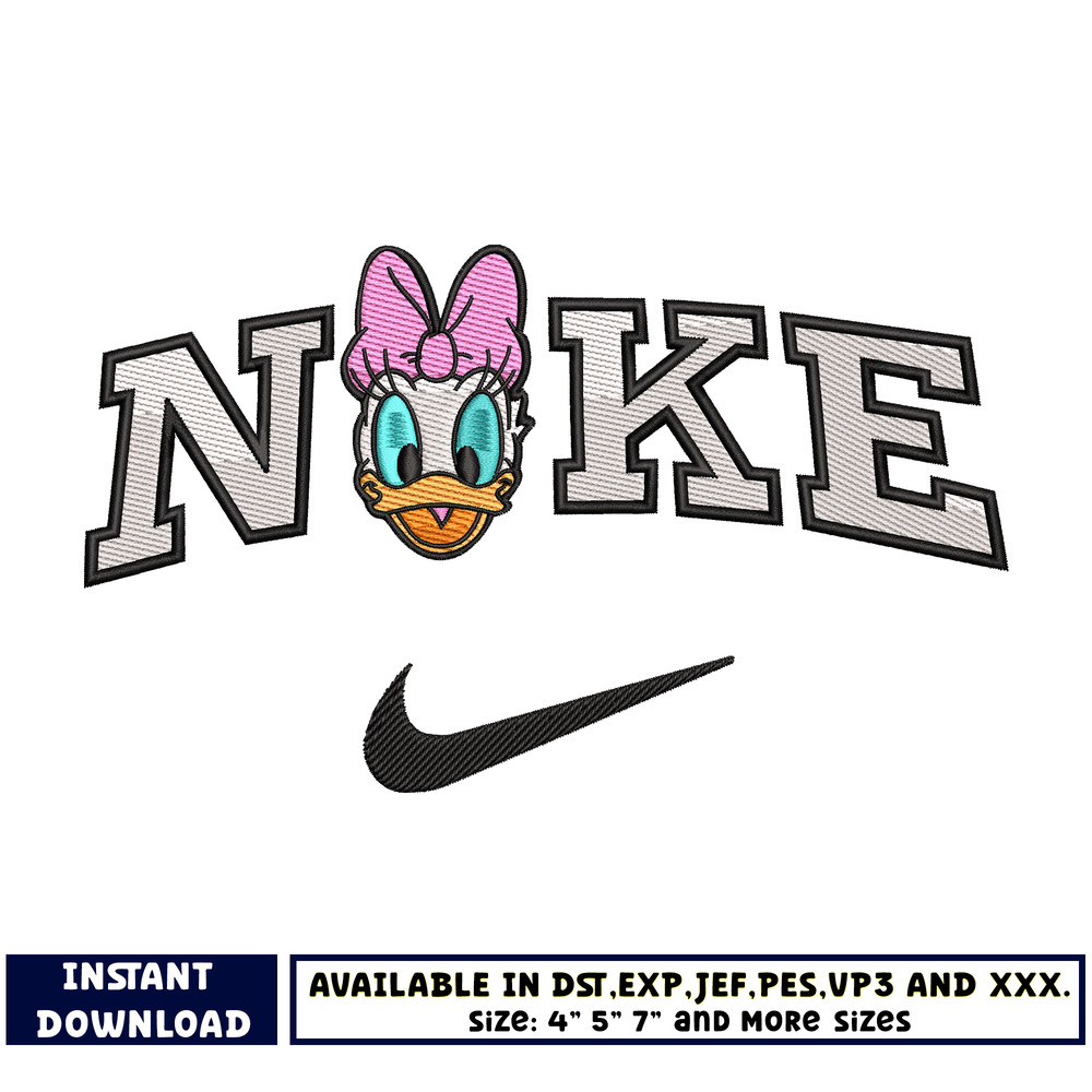 Nike Daisy duck embroidery design