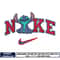 Nike disney stitch embroidery design