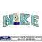 Nike elsa princess embroidery design
