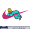 Nike Homer Simpson embroidery design