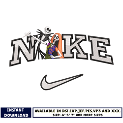 nike jack and sally embroidery design