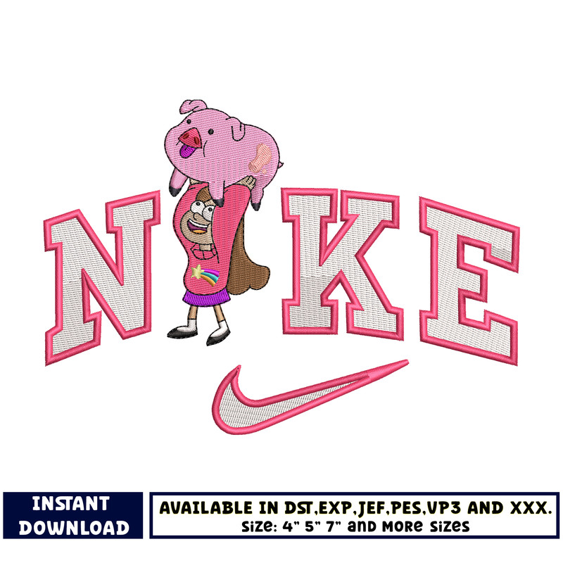 Nike Mabel Pines embroidery design