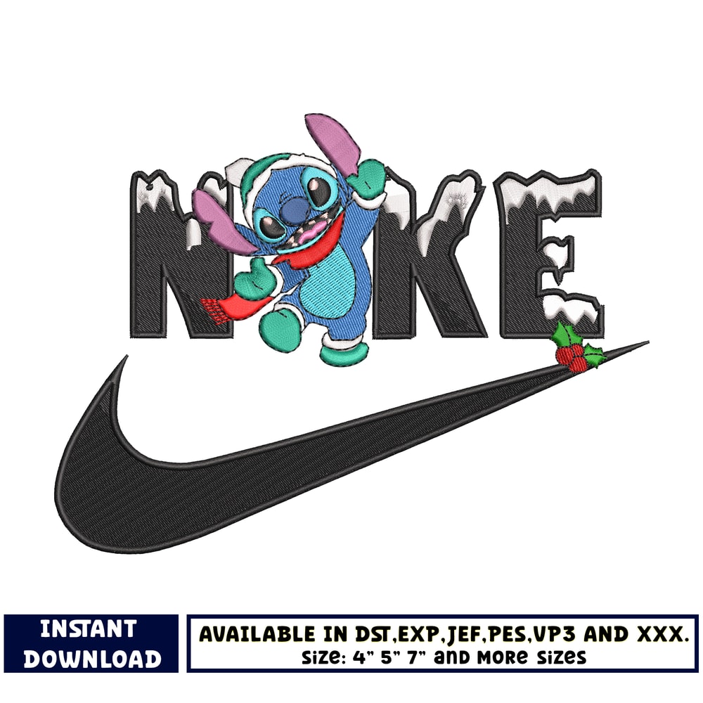 Nike Snow Stitch embroidery design