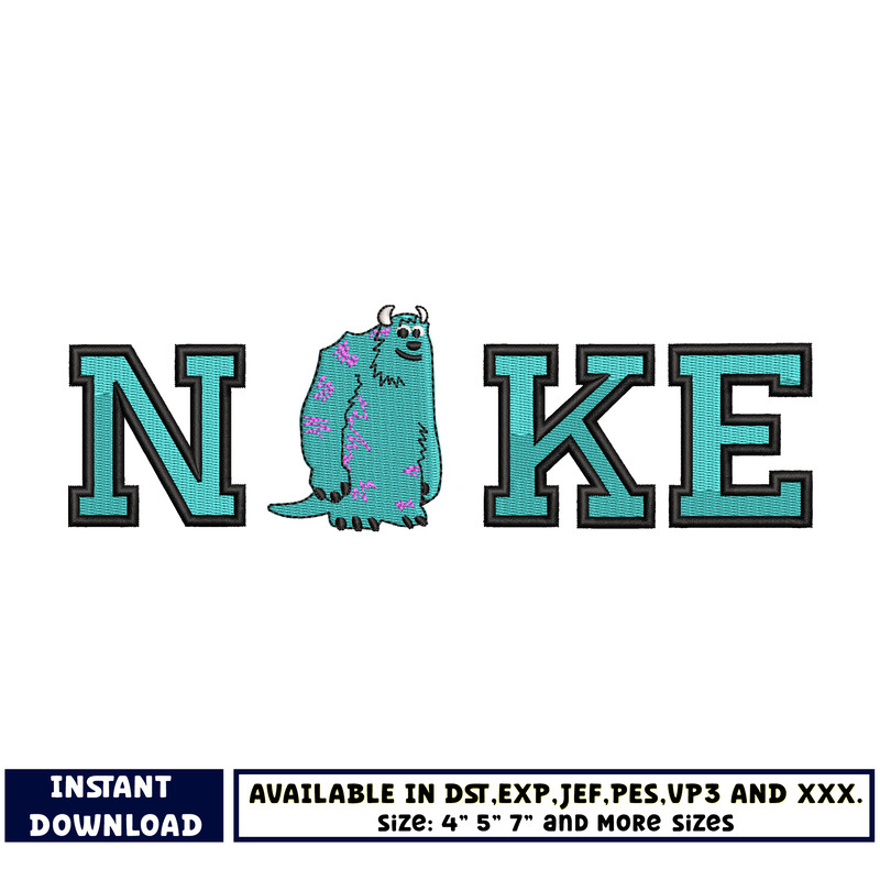 Nike Sullivan embroidery design