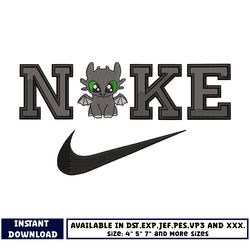 nike toothless embroidery design