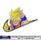 Nike x Goku ssj embroidery design