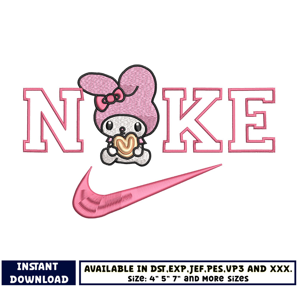 Nike x Melody embroidery design