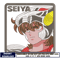 Pegasus Seiya face embroidery design