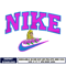Princess Aurora Logo Nike embroidery design