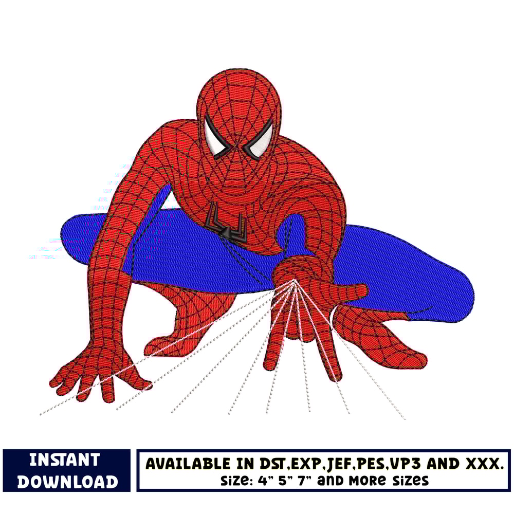 Spiderman movie embroidery design (2)