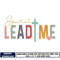 Spirit lead me embroidery