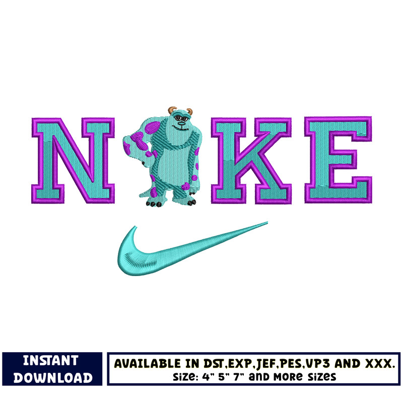 Sullivan X Nike embroidery design