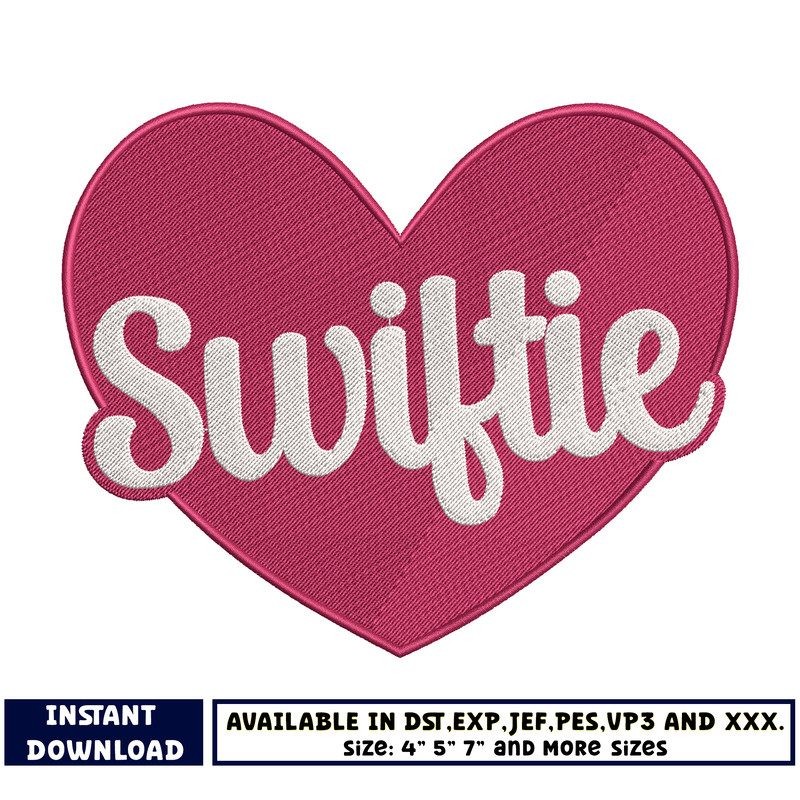 Swiftie love embroidery