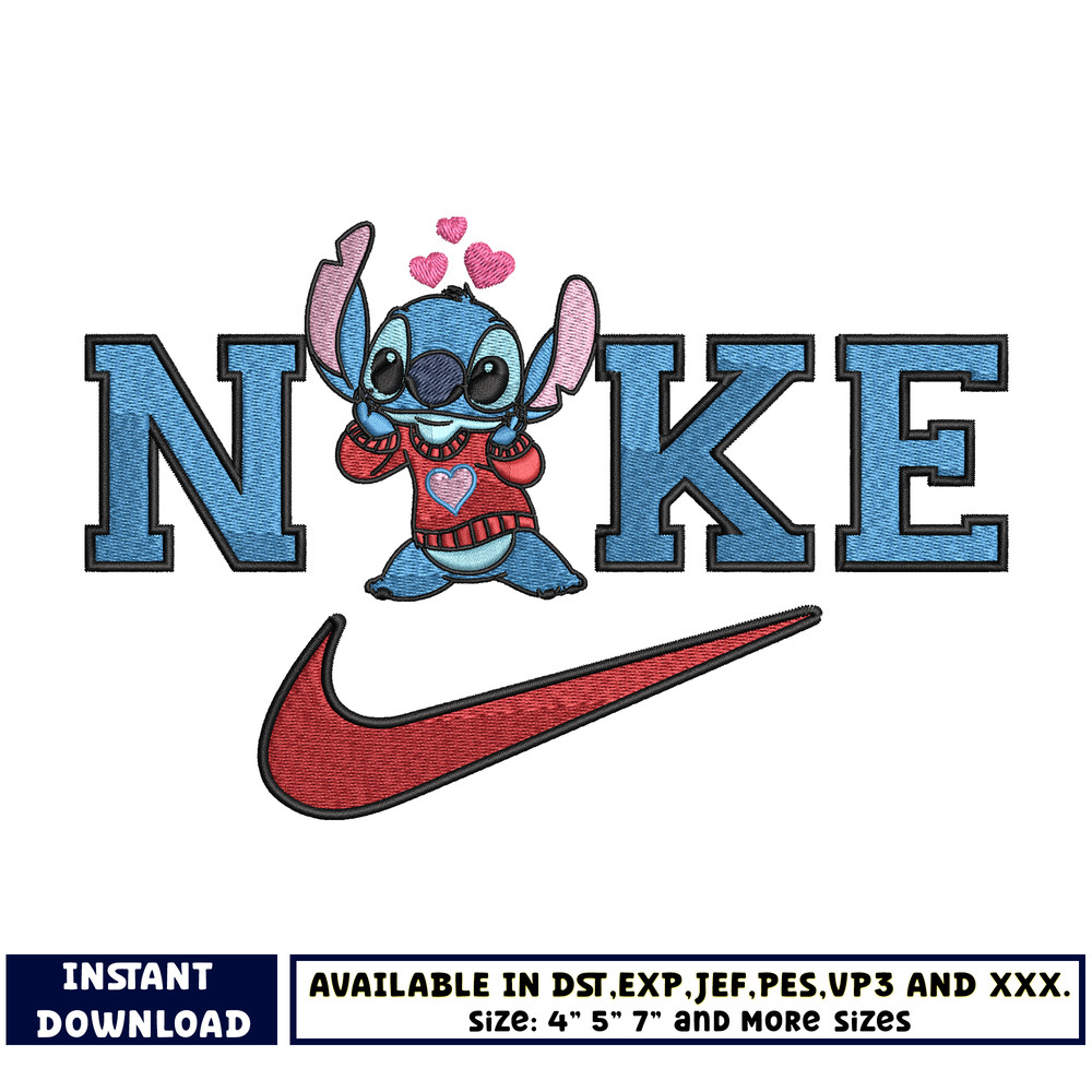 Swoosh x stitch love embroidery design (2)