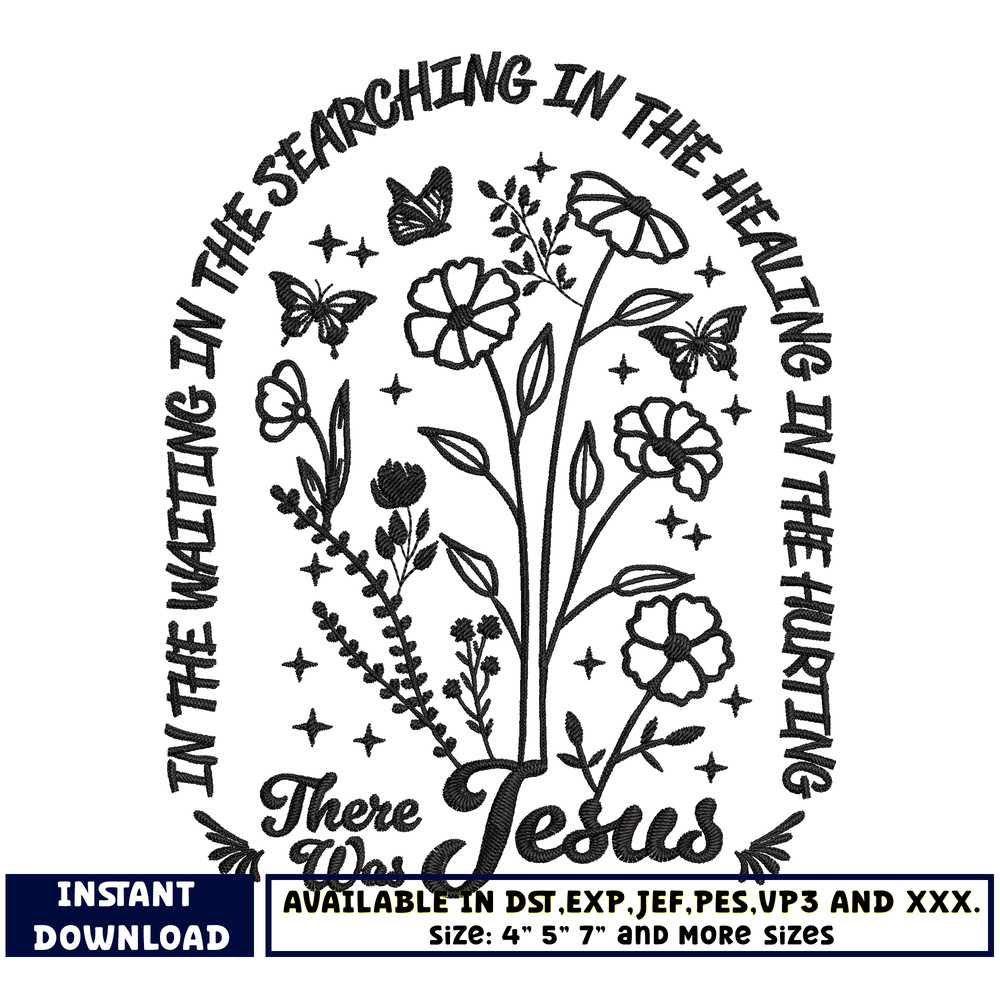 There was jesus embroidery