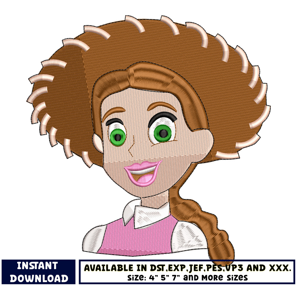 Toy story Jessie embroidery design