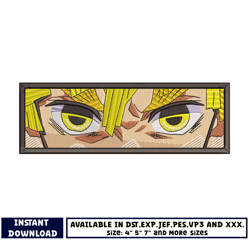 Zenitsu eyes embroidery design (2)