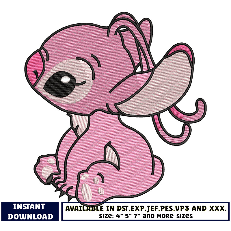 Angel disney embroidery