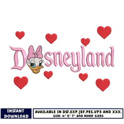 daisy duck disneyland embroidery design
