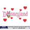 daisy duck disneyland embroidery design
