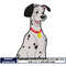Disney dog Pongo embroidery design