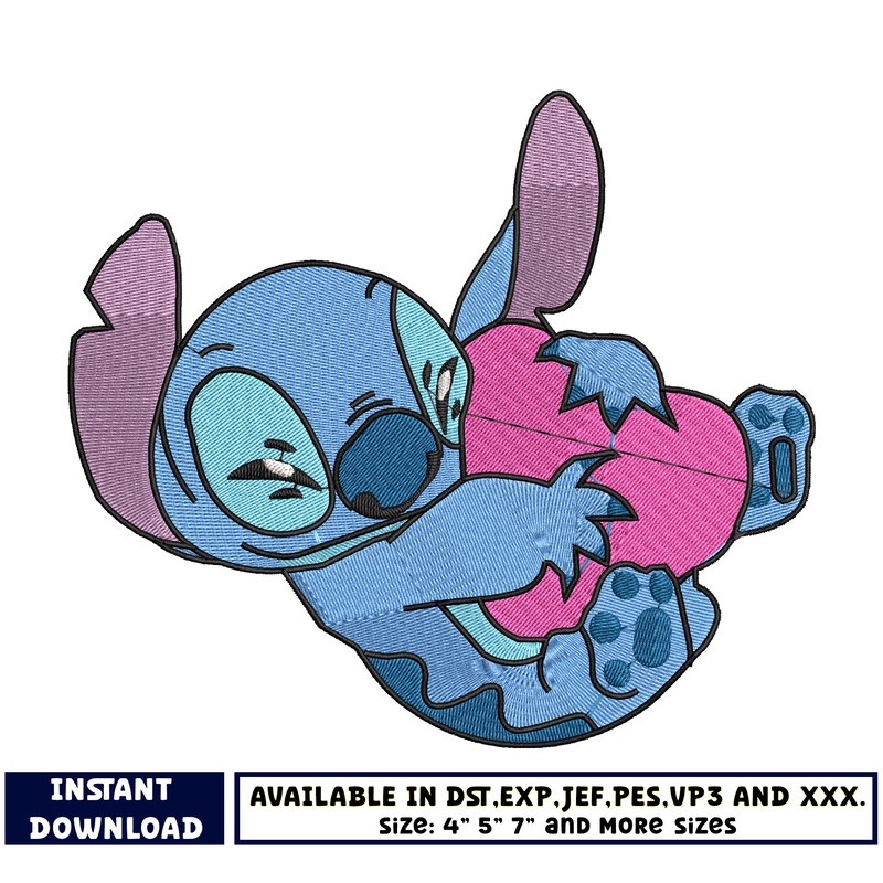 disney stitch embroidery design