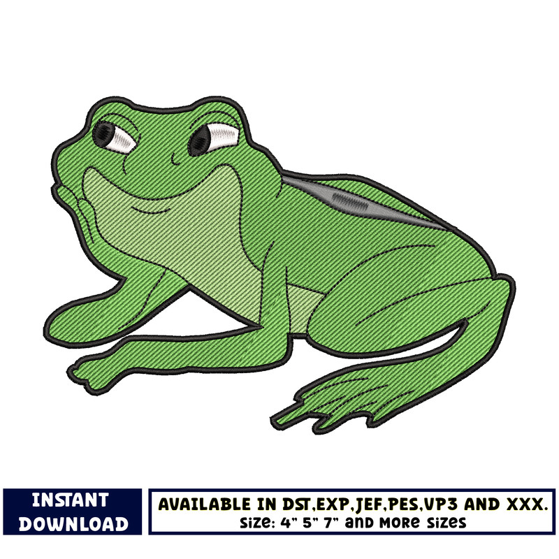 disney Tiana in frog embroidery design