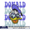 donald duck disney love embroidery design