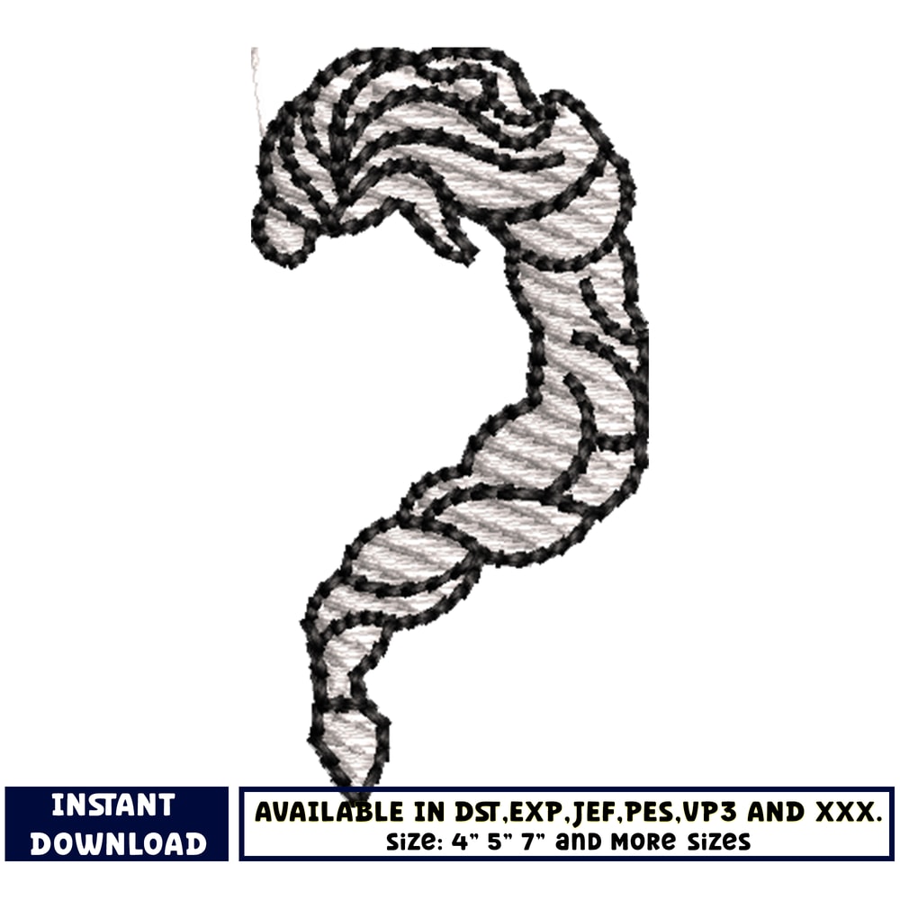 elsa princess hair embroidery design